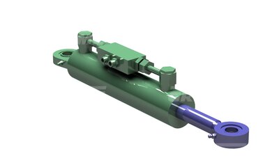 Double Acting Cylinder With Relief Valve Block