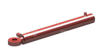 Drawn-In Hydraulic Ram