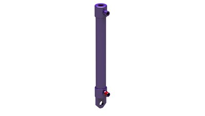 Drawn-In Hydraulic Ram
